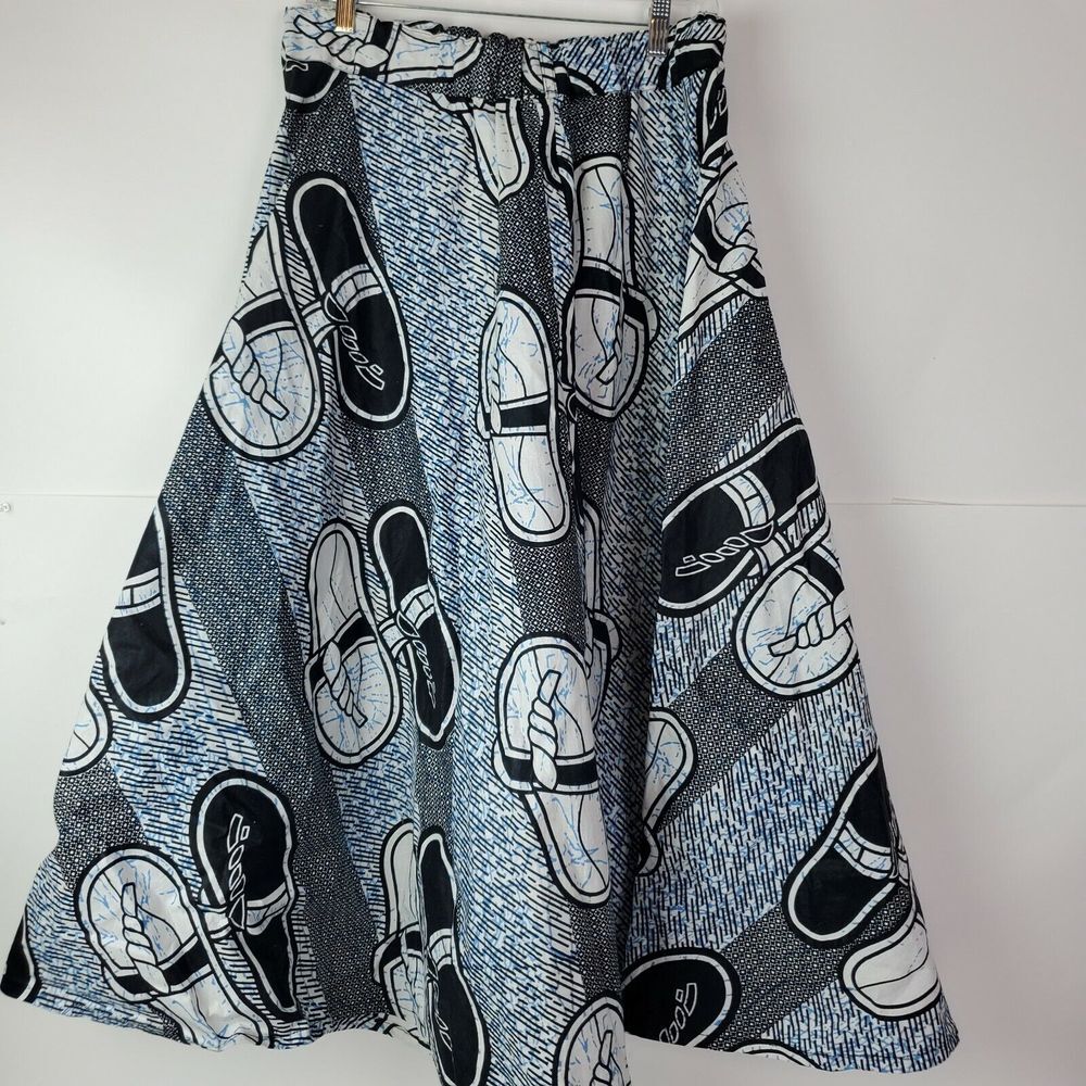 Women's One Size Maxi Skirt Flip Flops Print India Cotton Belt Loops‎ GUC
